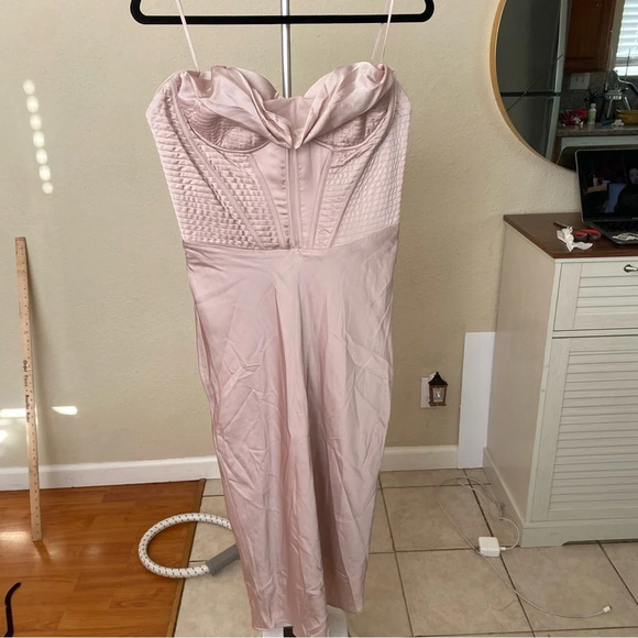 House of cb XL PLUS CUP Myrna dress in color crystal light pink/champagne NWOT - Picture 3 of 16